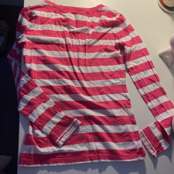Hollister pink striped long sleeve shirt - Picture 5 of 5